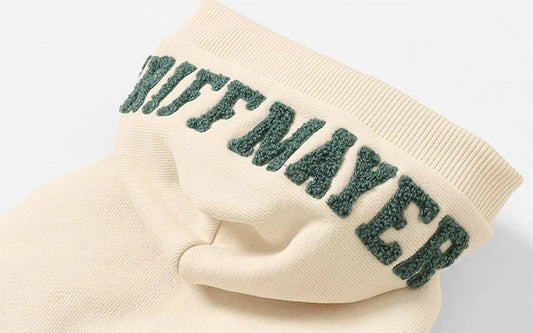 Brushed Back Fleece Dog Hoodie – Natural