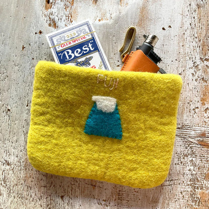 Handmade Felt Pouch - FUJI