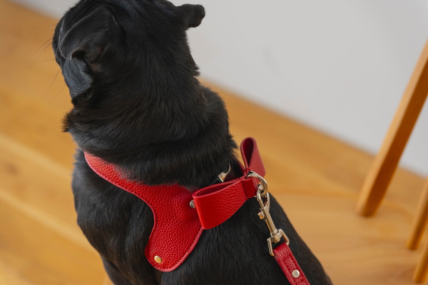 Ribbon Vegan Leather Harness | Red