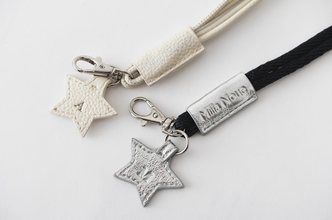 Leather Phone Strap | Silver