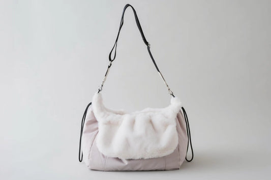 Fluffy 2-Way Bag - ivory