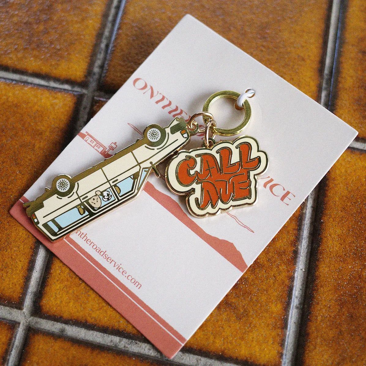 Dog & Key Charm - Car
