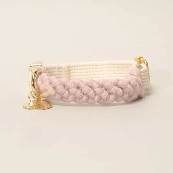 Macramé Collar - pink