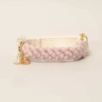 Macramé Collar - pink