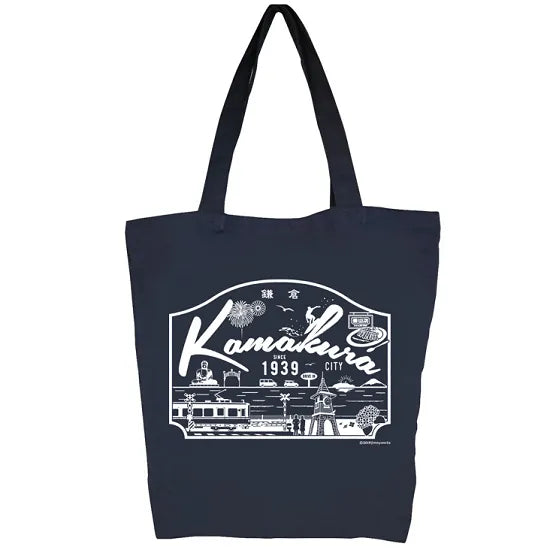Tote Bag - Kamakura (navy / L)