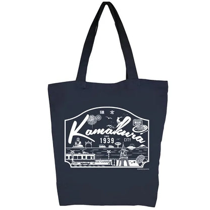 Tote Bag - Kamakura (navy / L)