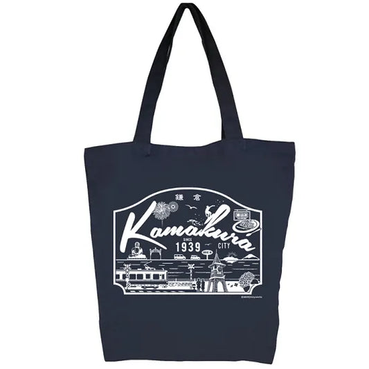 Tote Bag - Kamakura (navy / L)