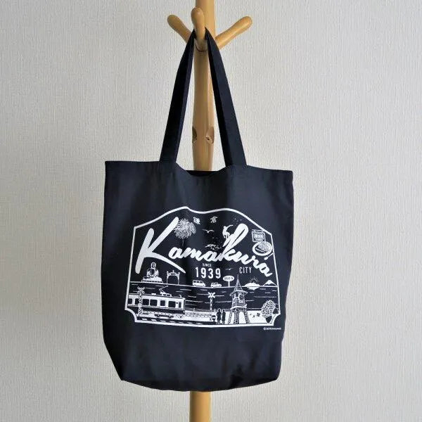 Tote Bag - Kamakura (navy / L)