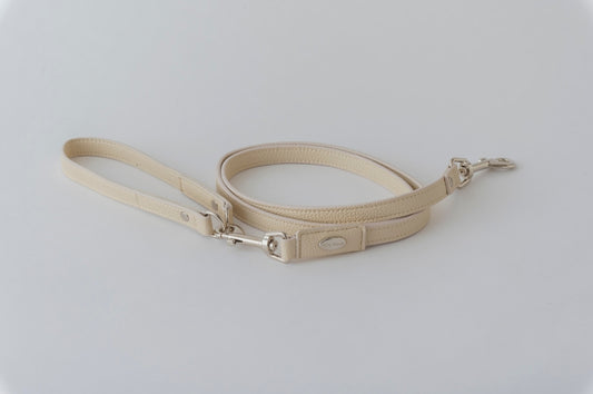 Beige Snap-Handle Dog Leash | Small & Medium Dogs