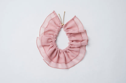 Chiffon Ruffle Pet Scrunchie | Pink