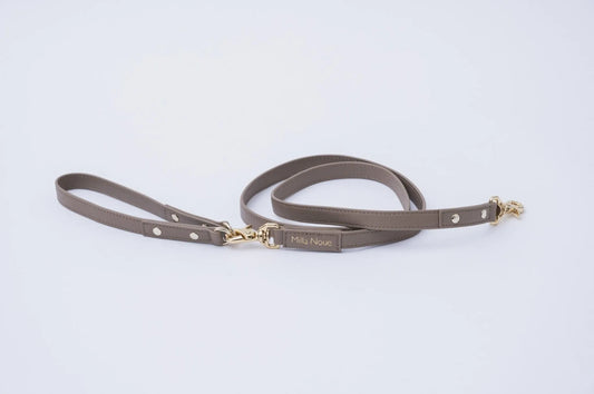 Leather Leash - greige